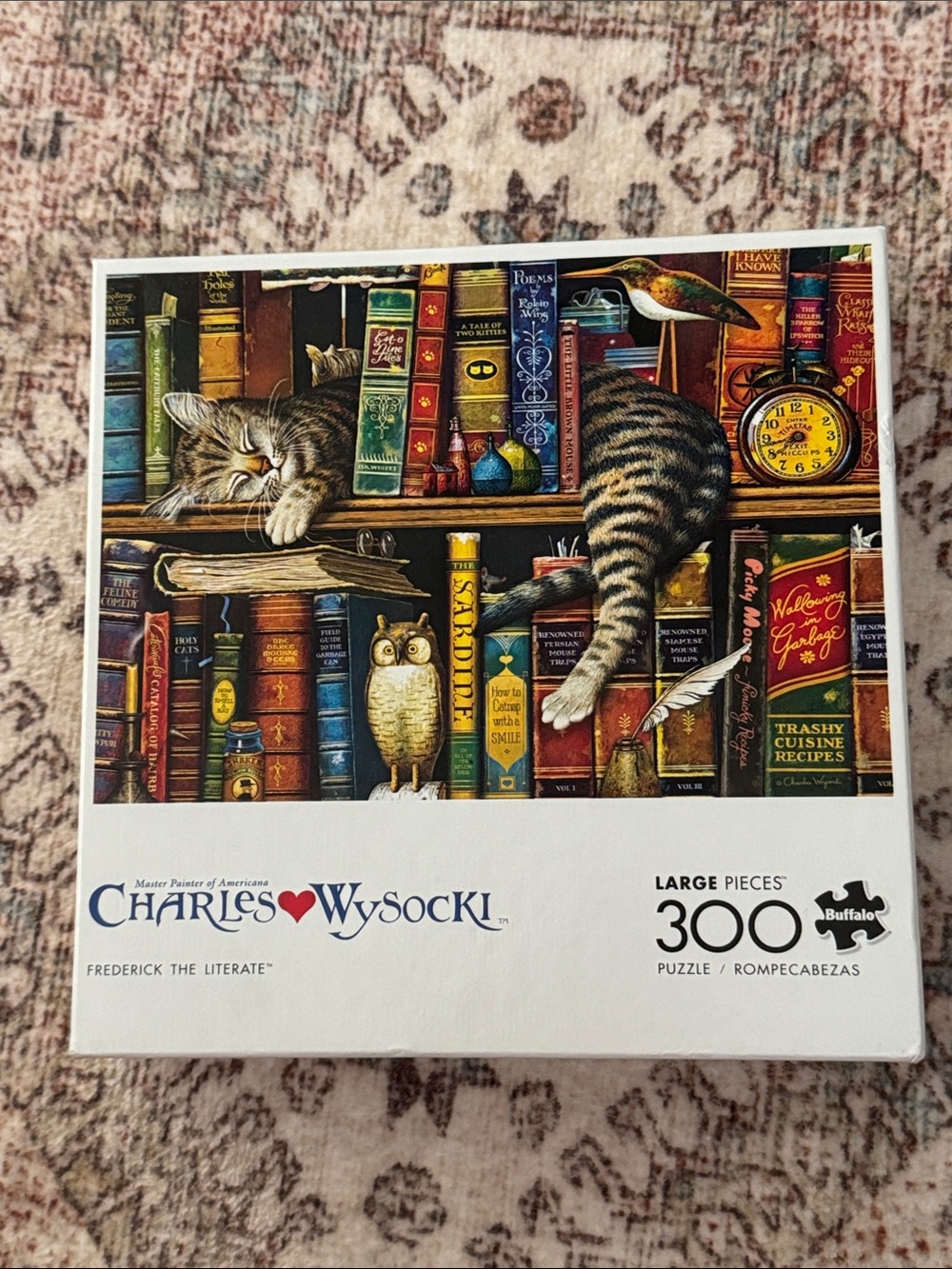 Charles Wysocki 300 Piece Puzzle Fredrick the Literate